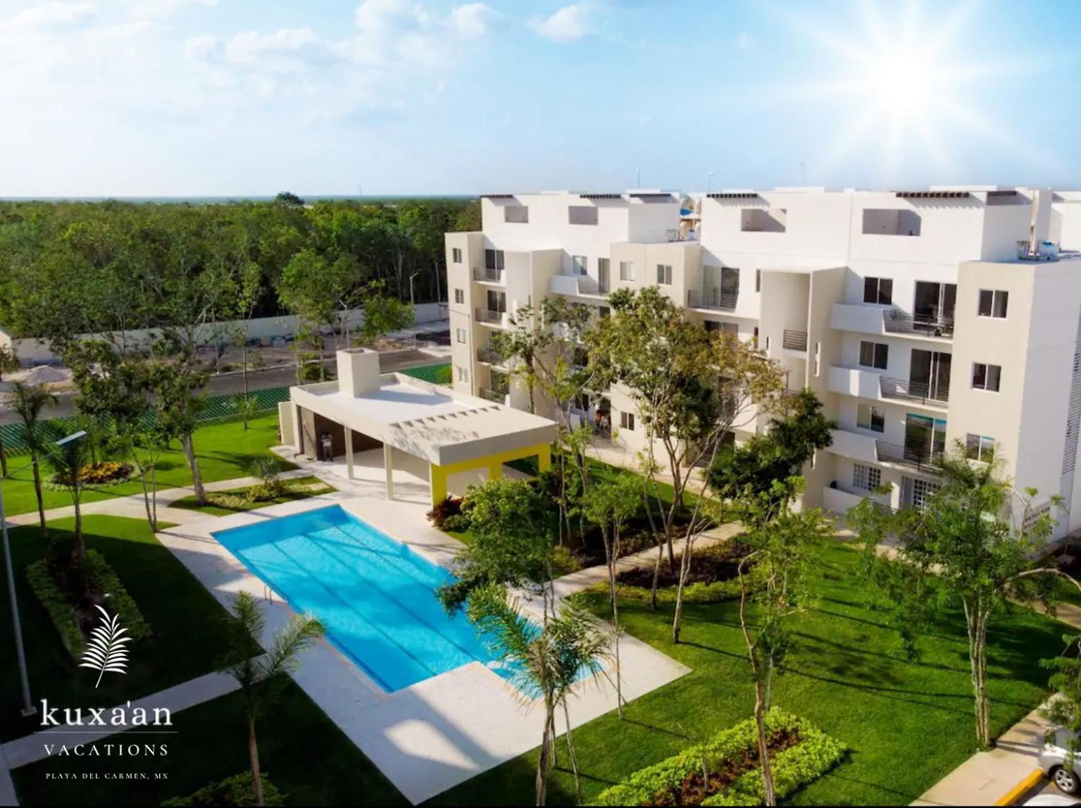 Kuxaan Cielo Departamento Con Rooftop Terraza Privada Cerca De La Playa Apartamento